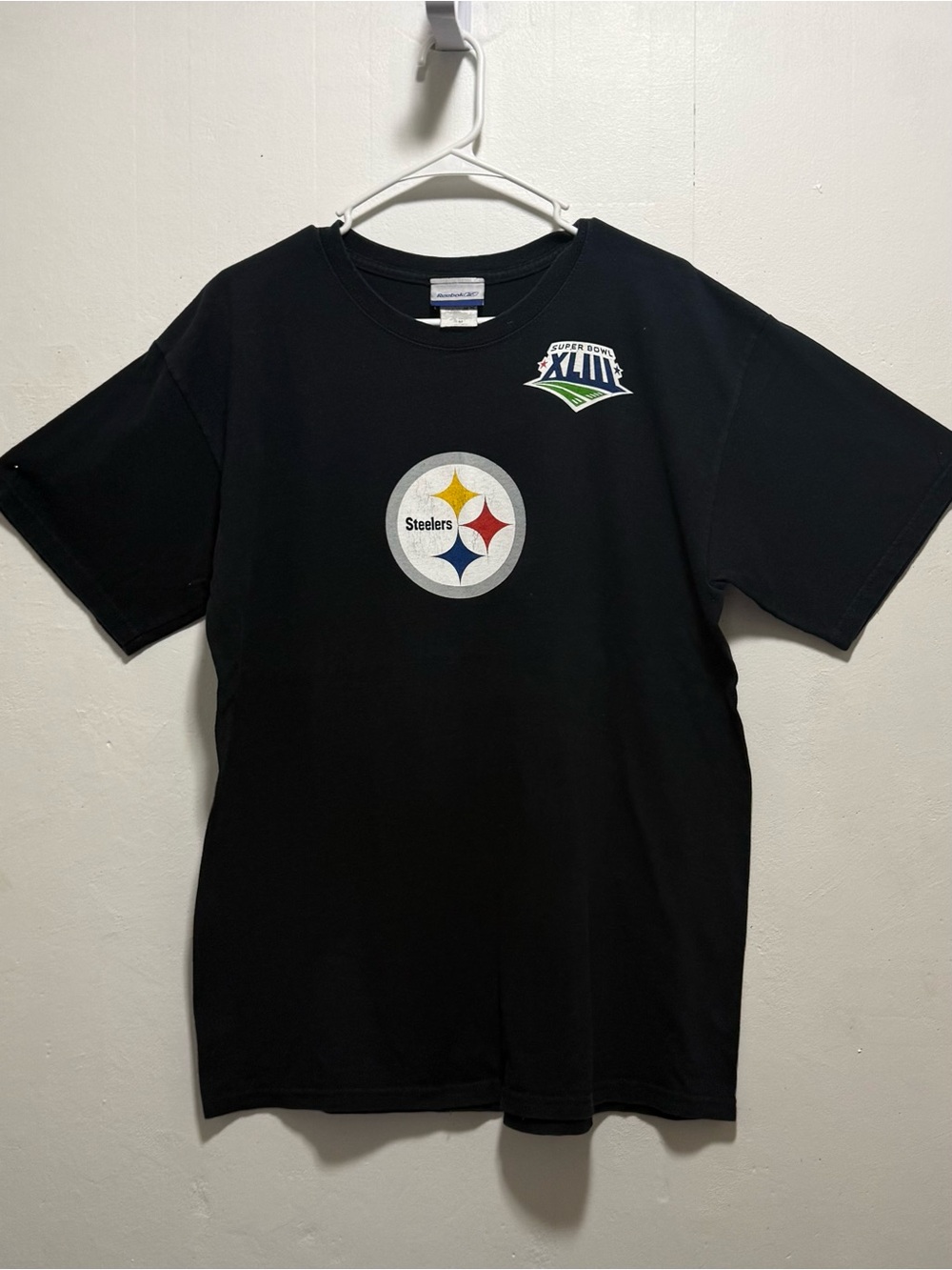 Vtg NFL Pittsburgh Steelers Super Bowl 2009 Polamalu 43 T-shirt Men’s Sz M